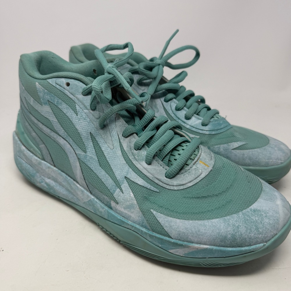 Puma Basketball Shoes Mens 10.5 MB.02 Teal LaMelo Ball Nitro EUC